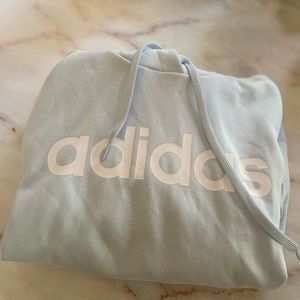Light blue adidas hoodie